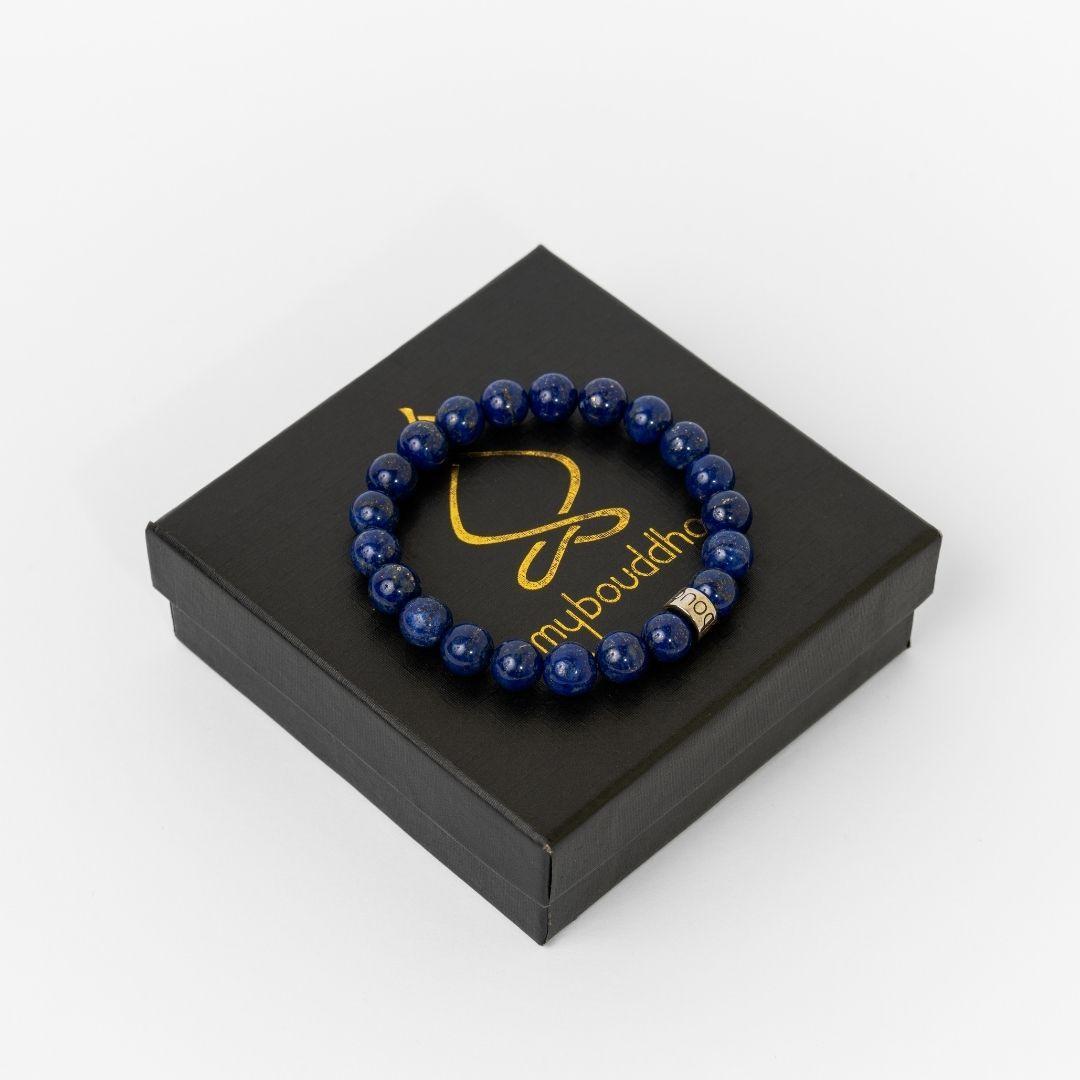 Bracelet « Amélioration de l’expression » en Lapis Lazuli