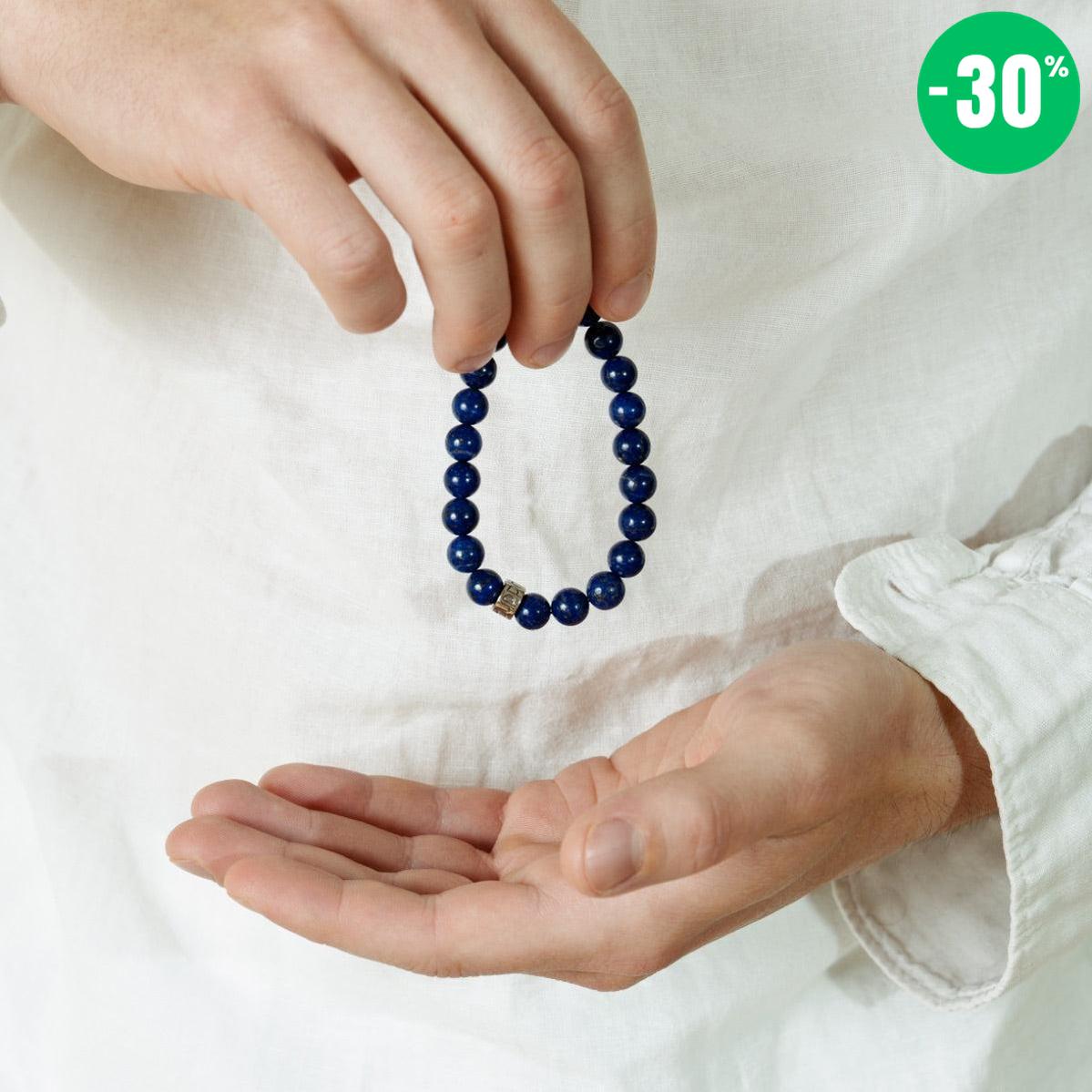 Bracelet « Amélioration de l’expression » en Lapis Lazuli