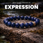 Bracelet « Amélioration de l’expression » en Lapis Lazuli