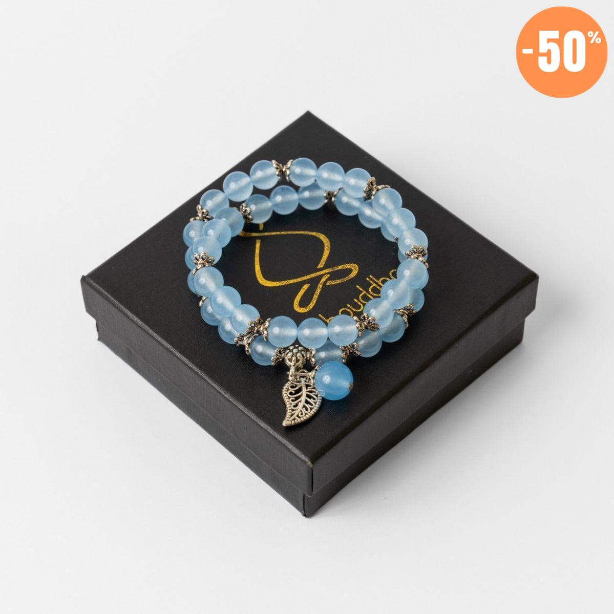 Bracelet «anti-fatigue» en calcedoine