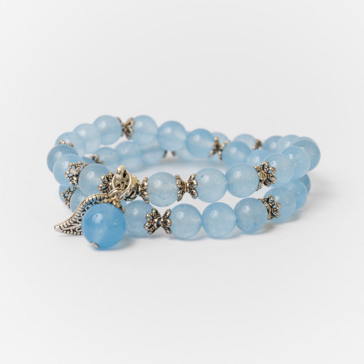 Bracelet «Anti-fatigue» en Calcédoine