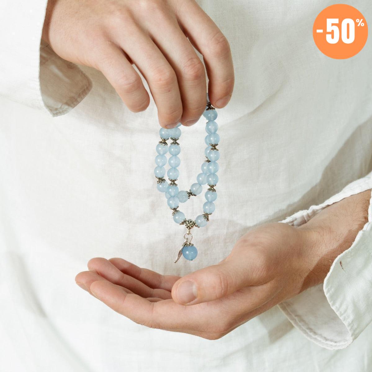 Bracelet «anti-fatigue» en calcedoine