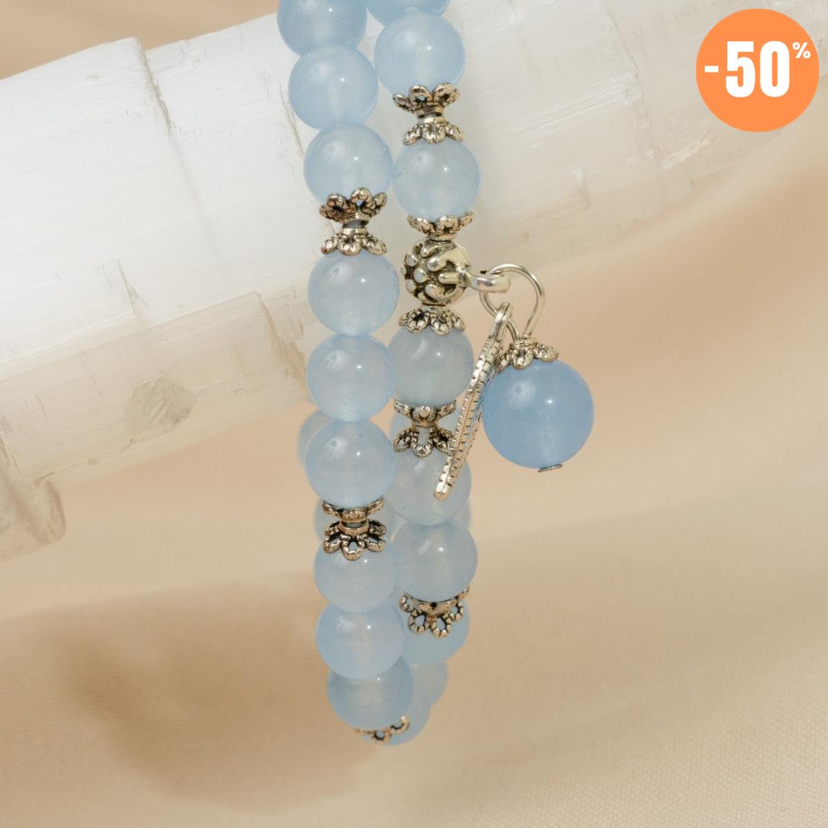 Bracelet «anti-fatigue» en calcedoine