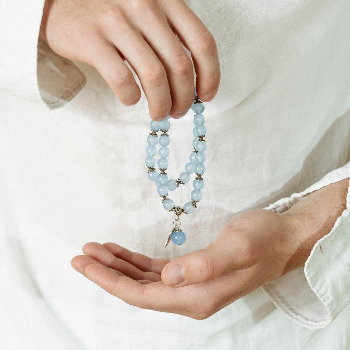 Bracelet «Anti-fatigue» en Calcédoine