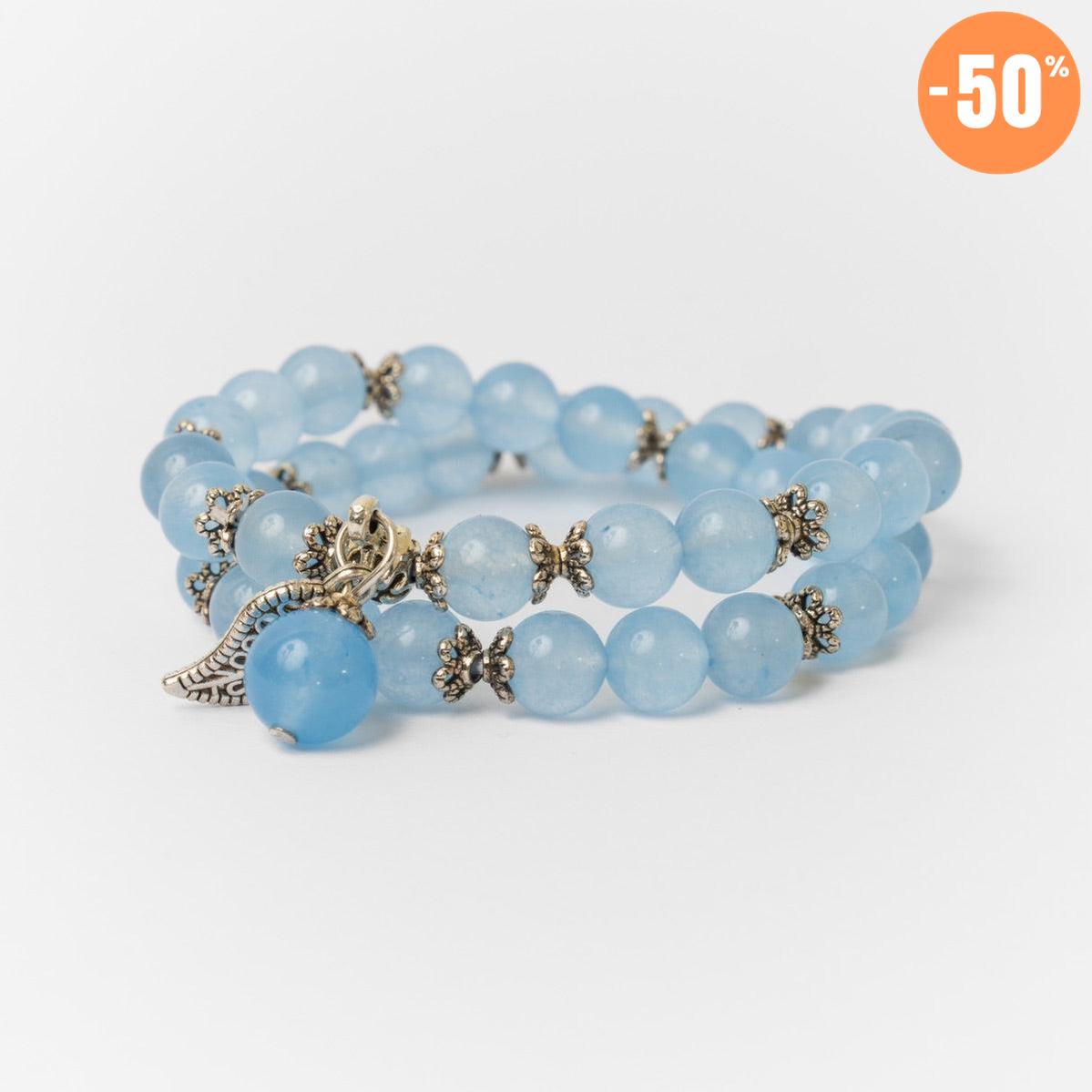 Bracelet «anti-fatigue» en calcedoine