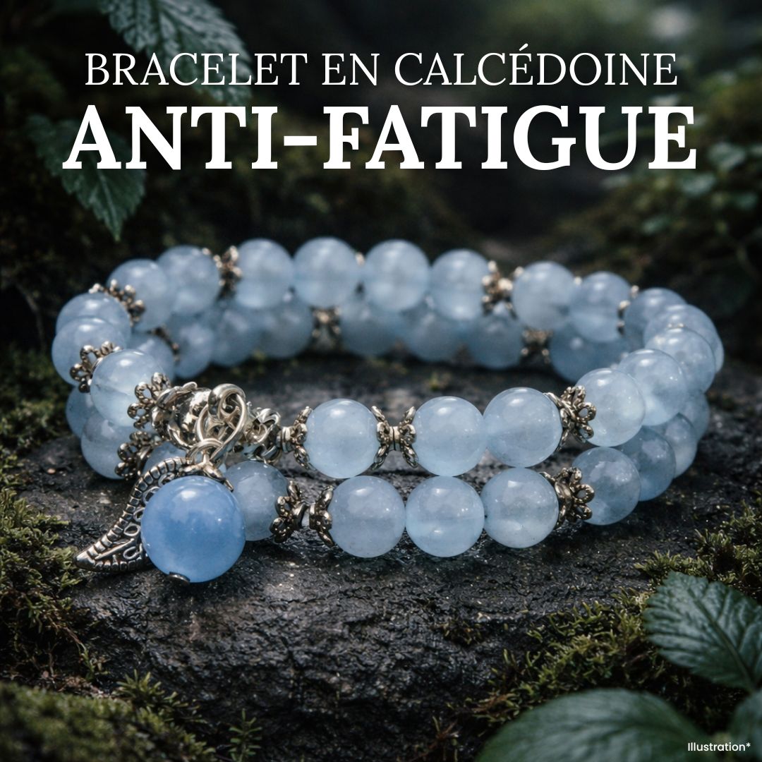 Bracelet «Anti-fatigue» en Calcédoine
