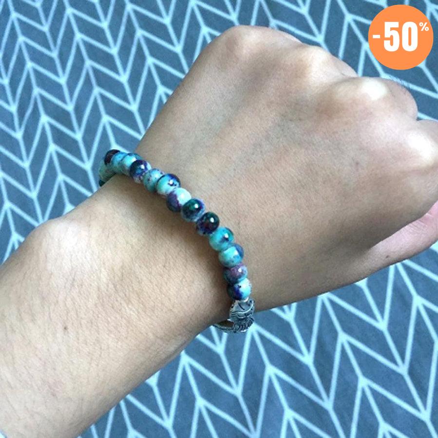 Bracelet antique en perle de céramique