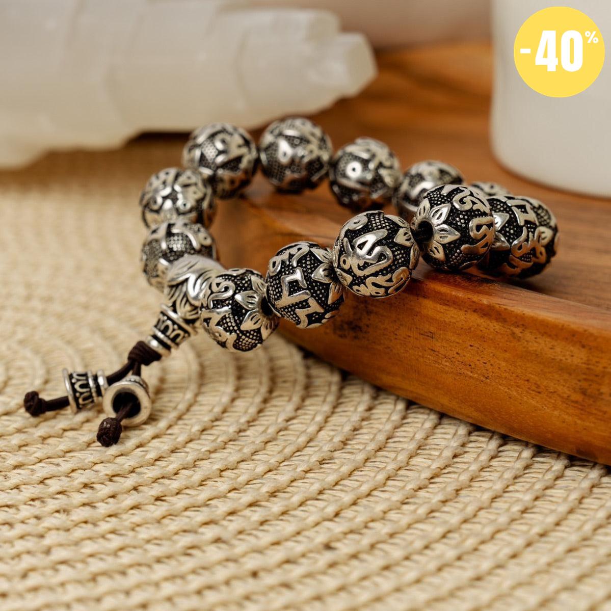 Bracelet Antique Tibétain en Argent Tibétain