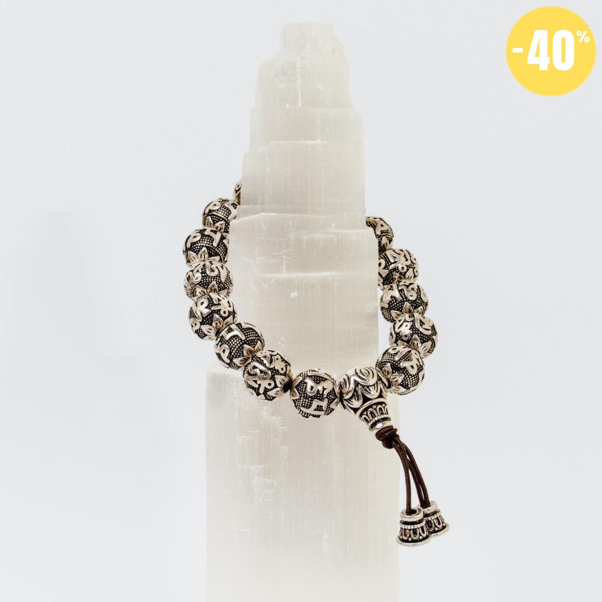 Bracelet Antique Tibétain en Argent Tibétain