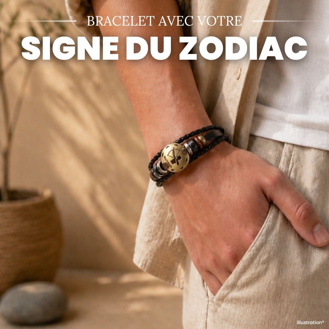 Bracelet avec votre signe du zodiac