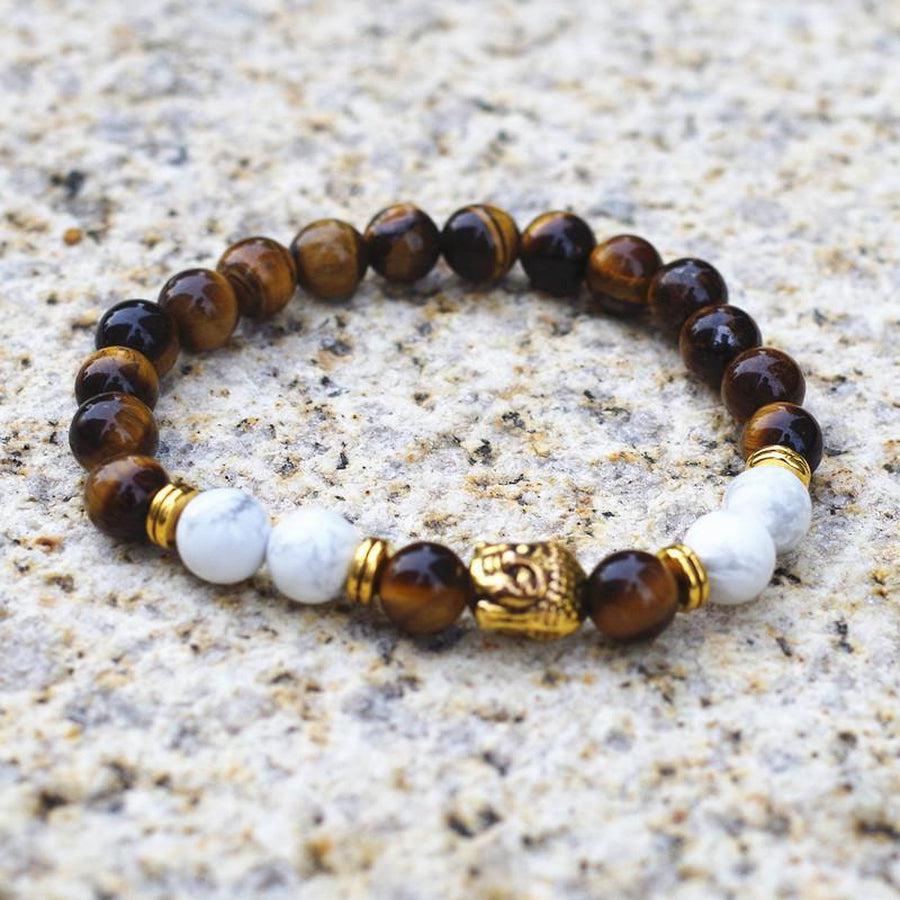 Bracelet Bouddha en pierres