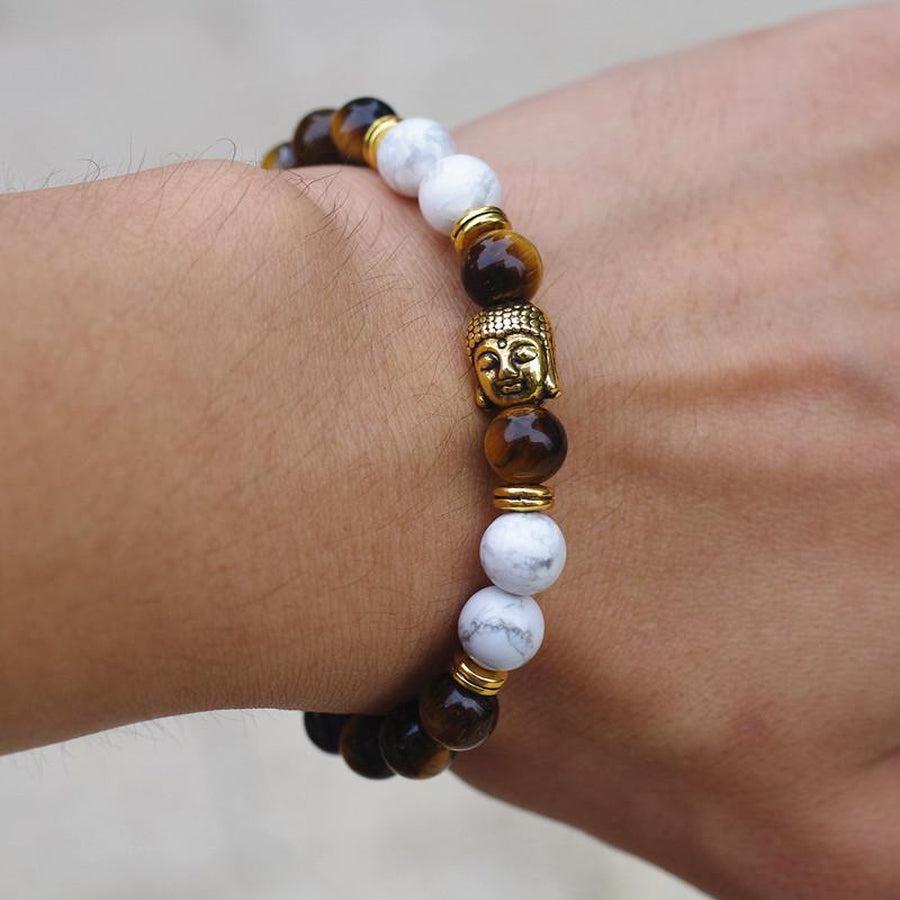 Bracelet Bouddha en pierres