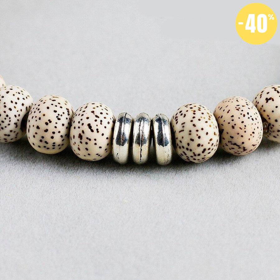 Bracelet bouddhiste tibétain en graines de Bodhi