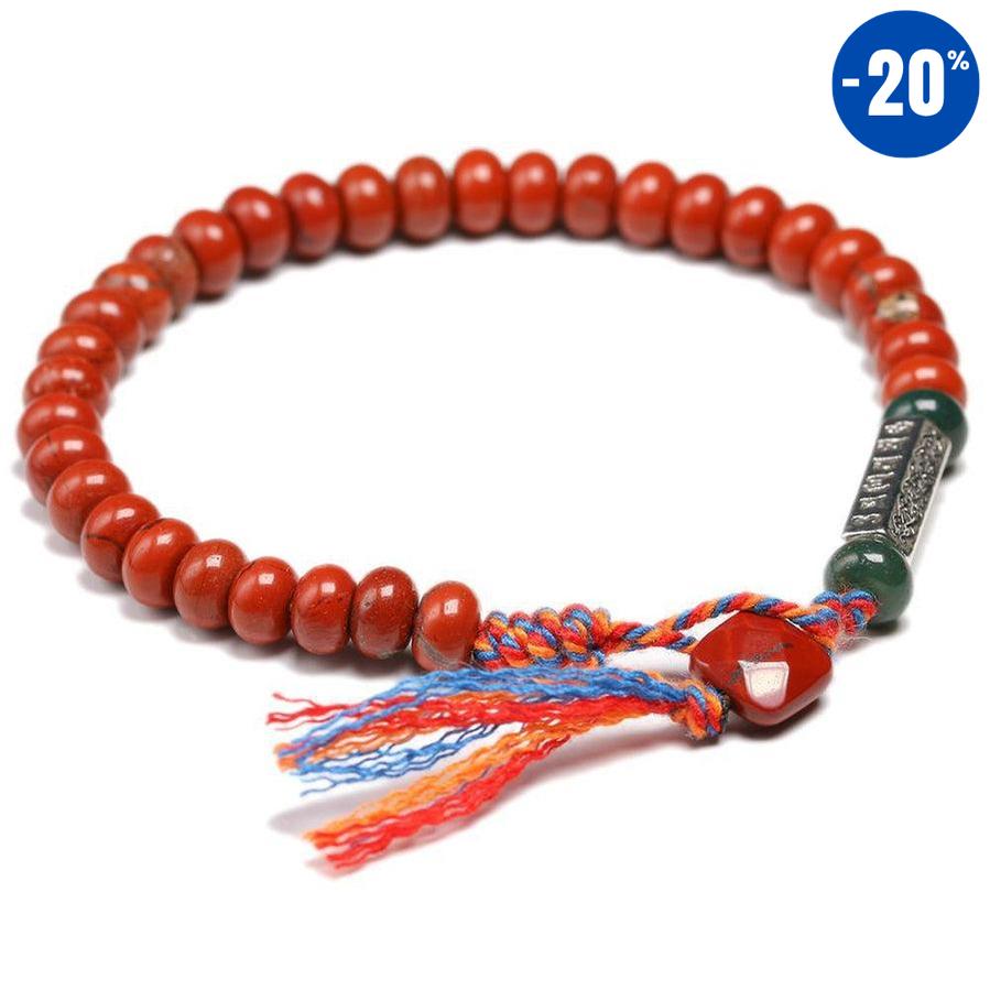 Bracelet de chance en Jaspe rouge