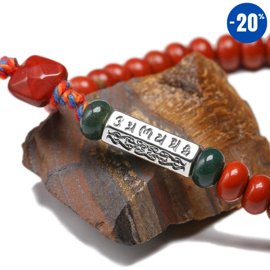 Bracelet de chance en Jaspe rouge