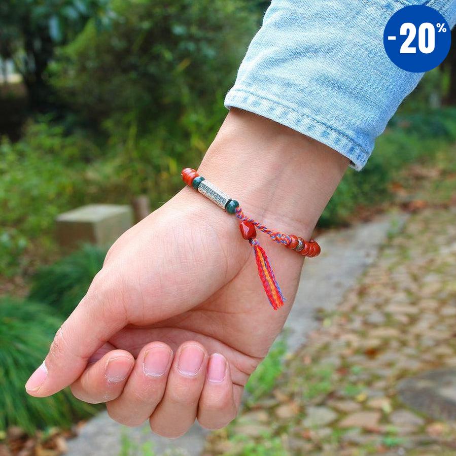 Bracelet de chance en Jaspe rouge