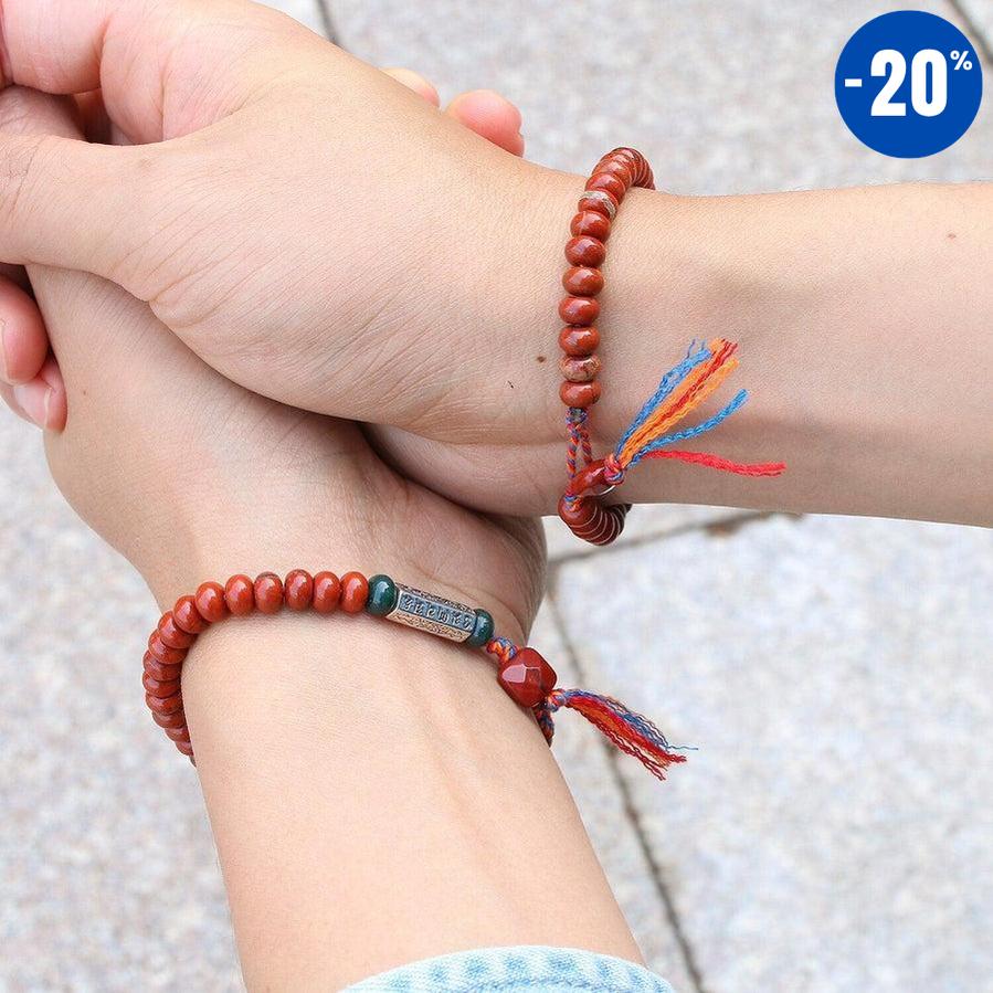 Bracelet de chance en Jaspe rouge