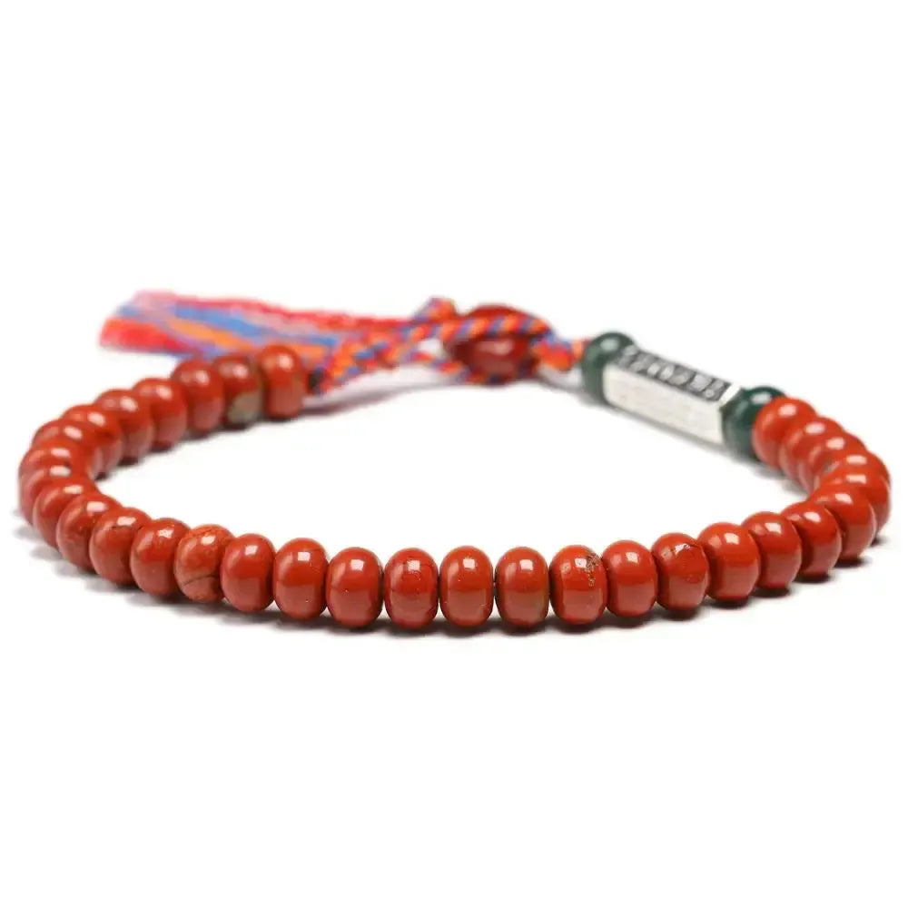 Bracelet de chance en Jaspe rouge naturel