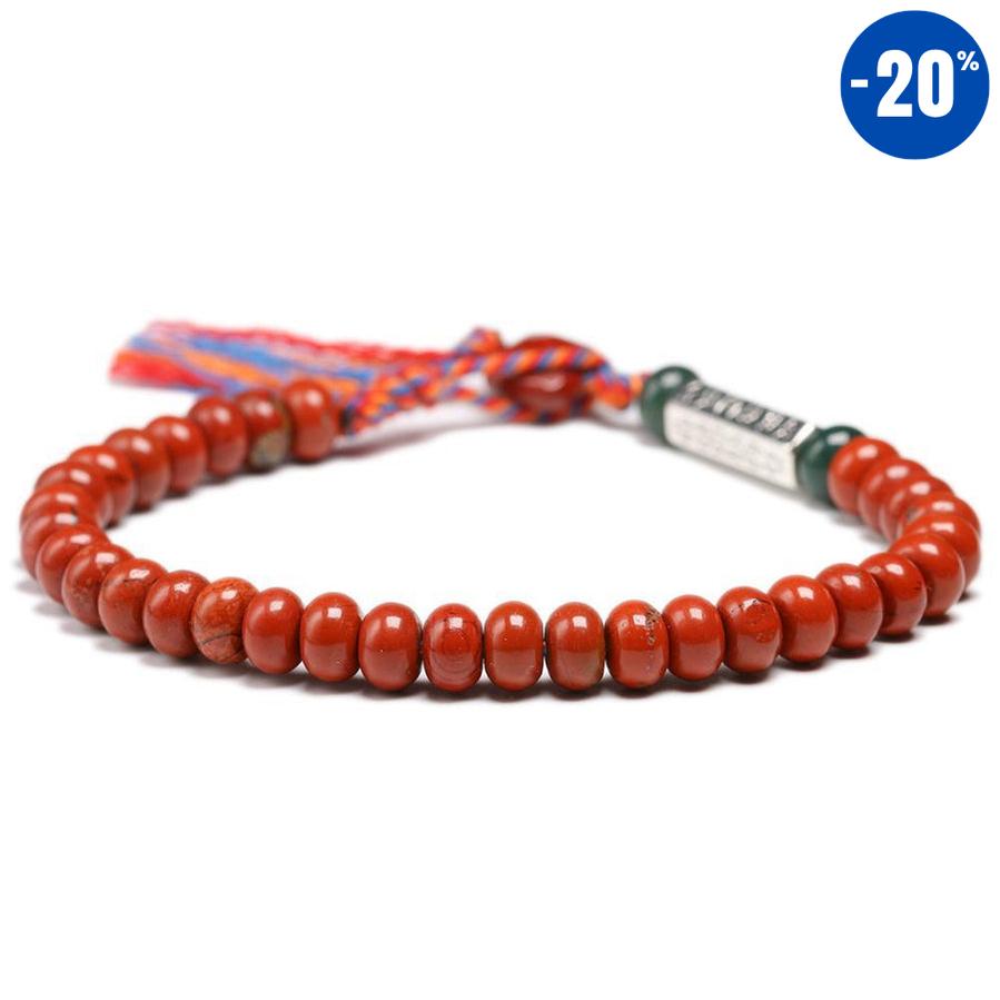 Bracelet de chance en Jaspe rouge