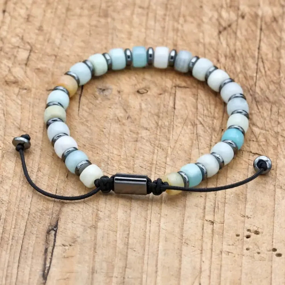 Bracelet de Clarté en Amazonite et Hématite
