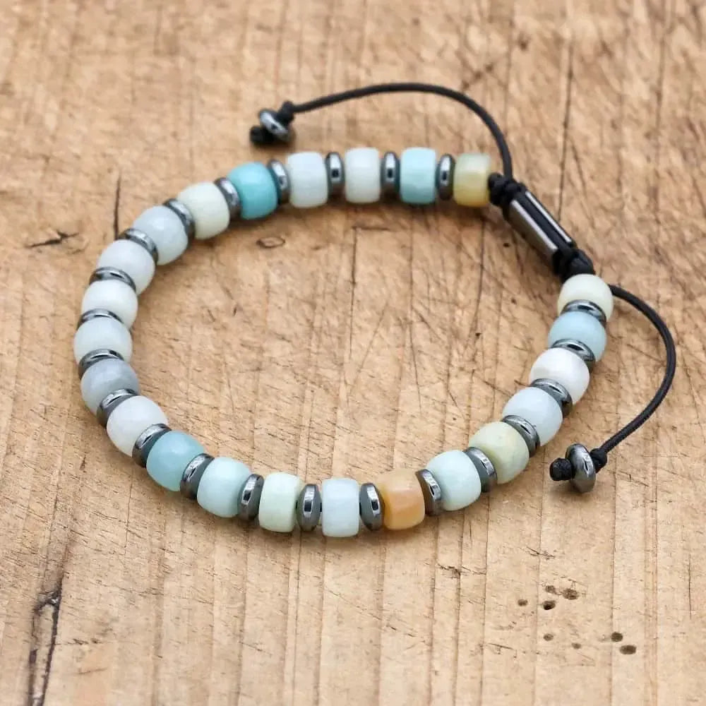 Bracelet de Clarté en Amazonite et Hématite