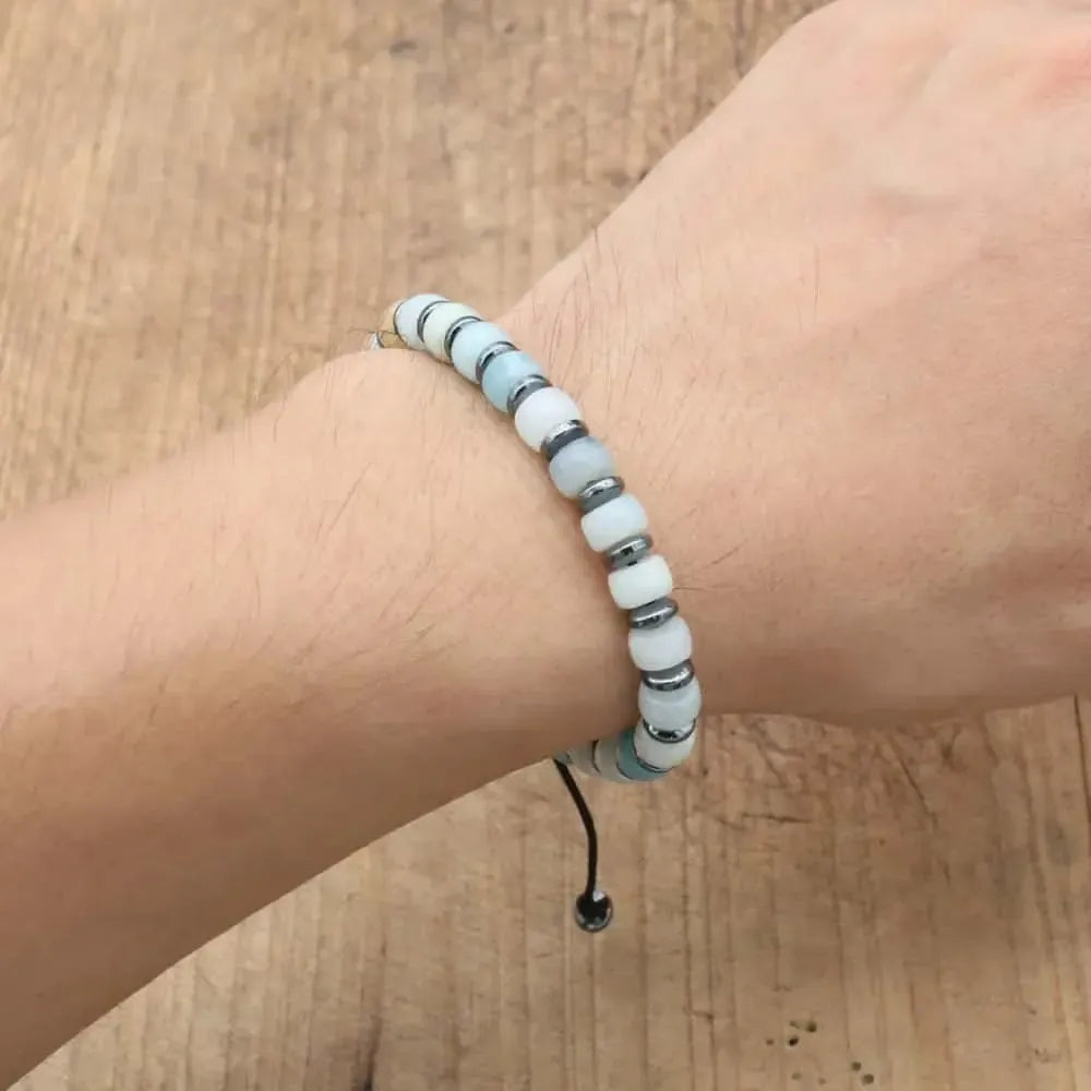 Bracelet de Clarté en Amazonite et Hématite