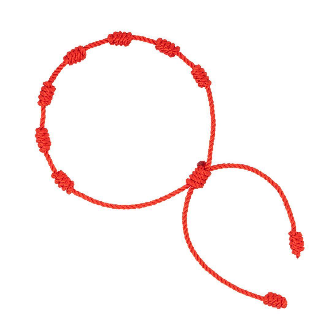 Bracelet des 7 nœuds rouges
