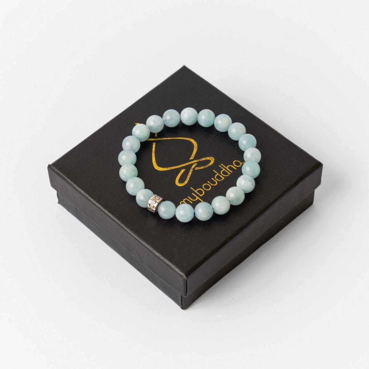 Bracelet « d’Intuition » en Aigue-Marine du Brésil