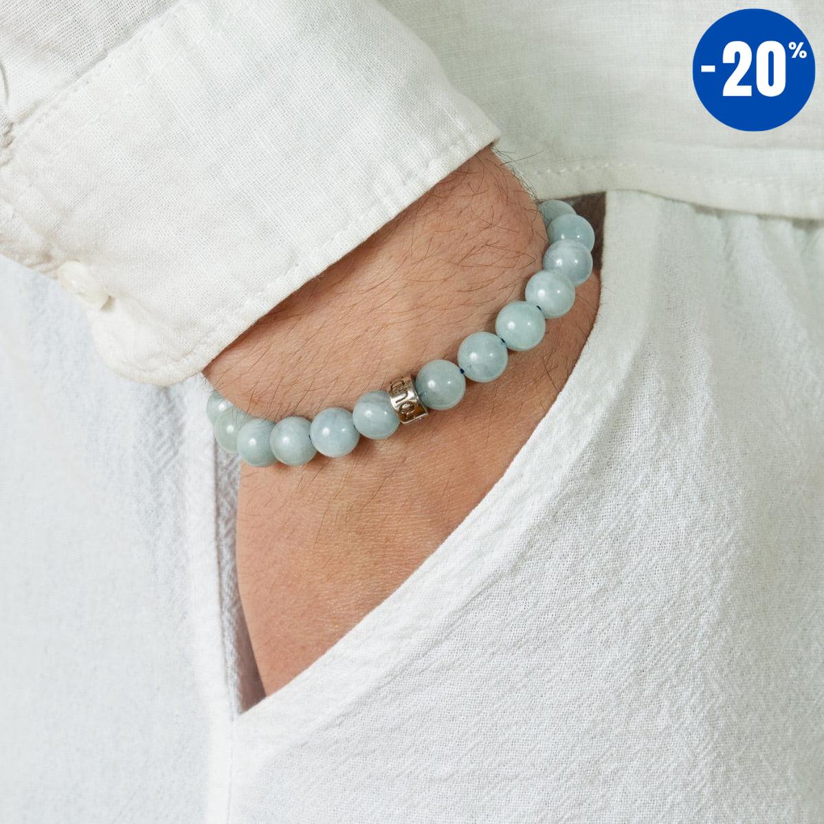 Bracelet « d’Intuition » en Aigue-Marine du Brésil