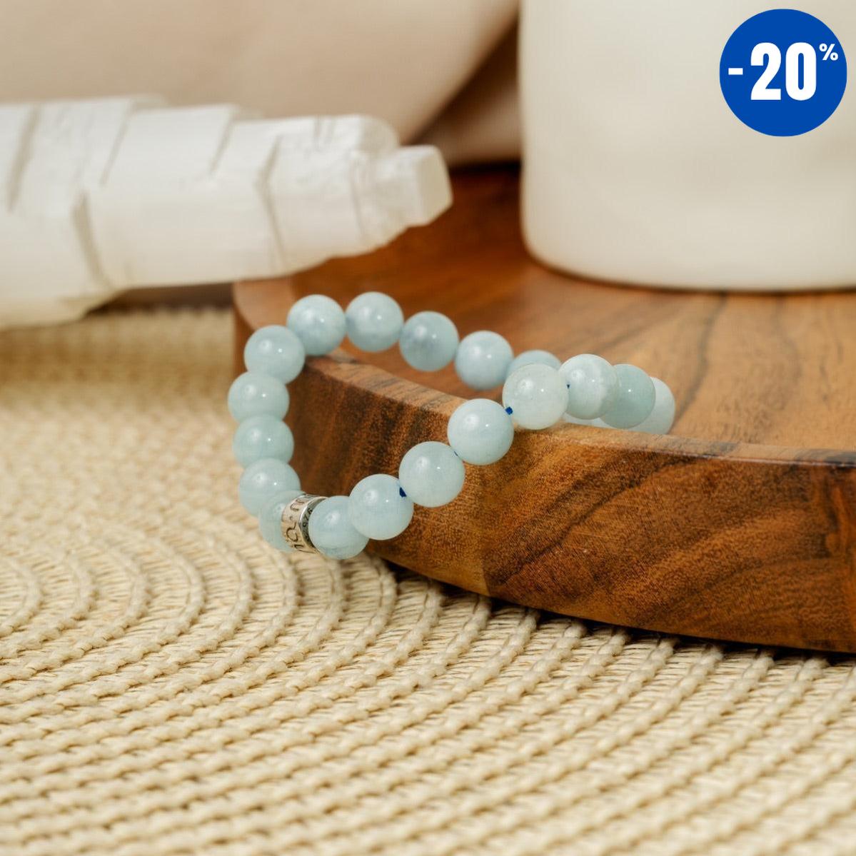 Bracelet « d’Intuition » en Aigue-Marine du Brésil