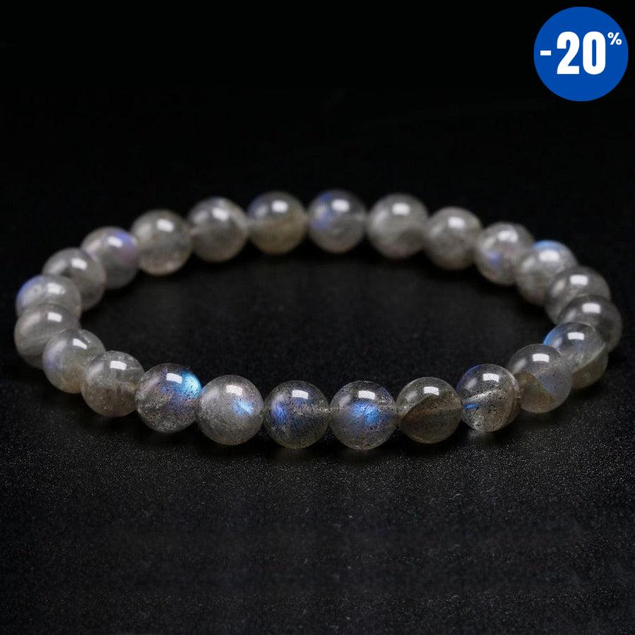 Bracelet du Thérapeute en Labradorite Grise