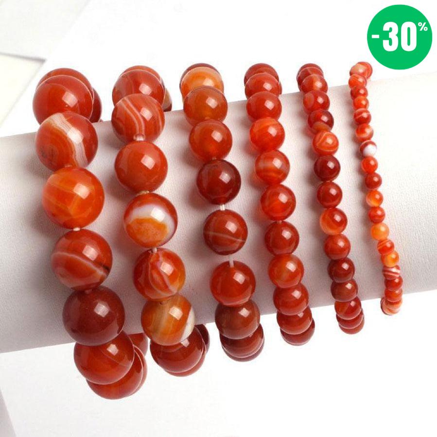 Bracelet en Cornaline rouge