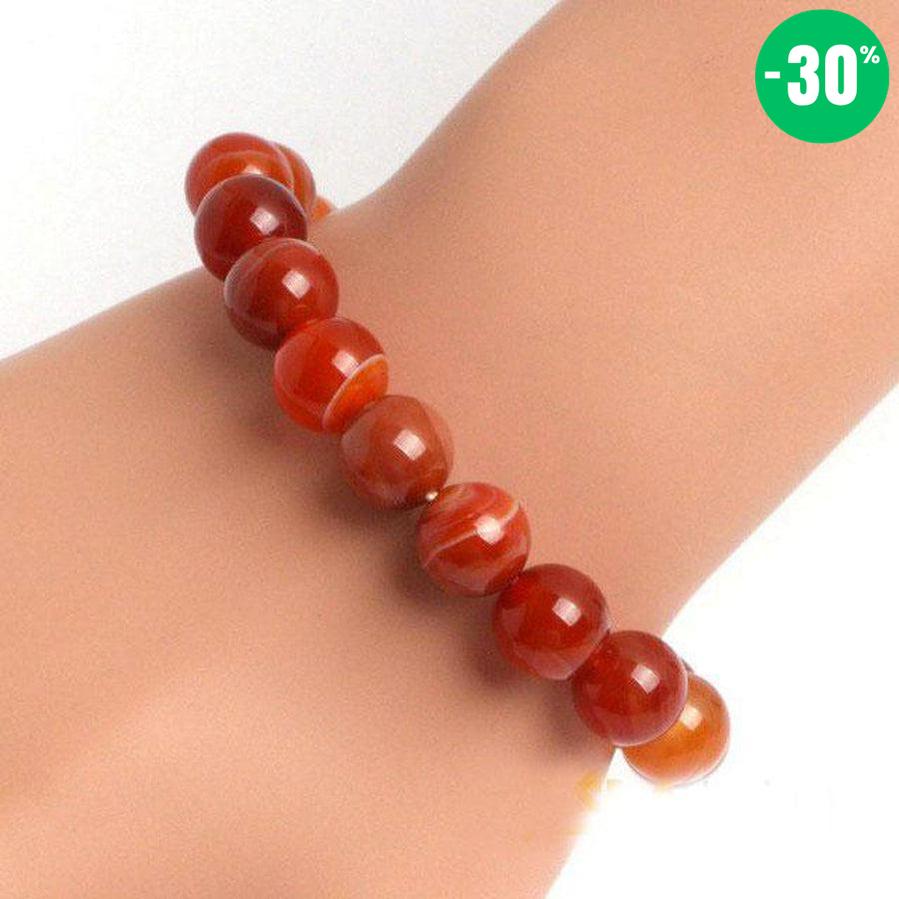Bracelet en Cornaline rouge