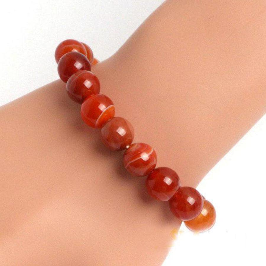 Bracelet en Cornaline rouge