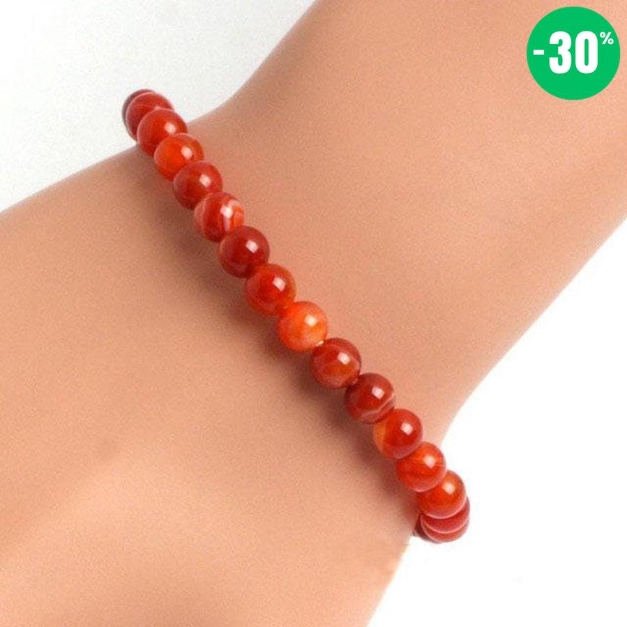 Bracelet en Cornaline rouge