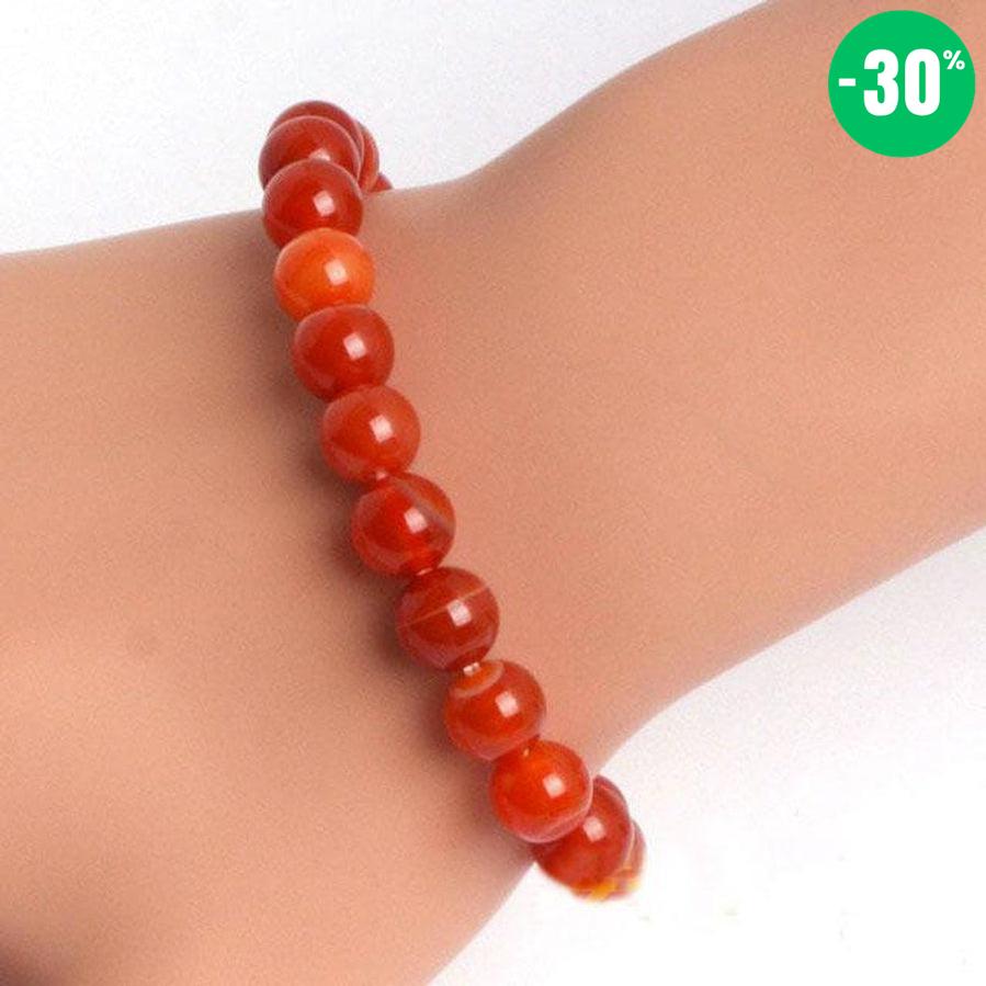 Bracelet en Cornaline rouge