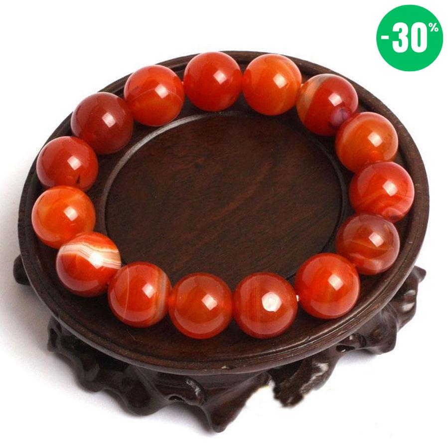 Bracelet en Cornaline rouge