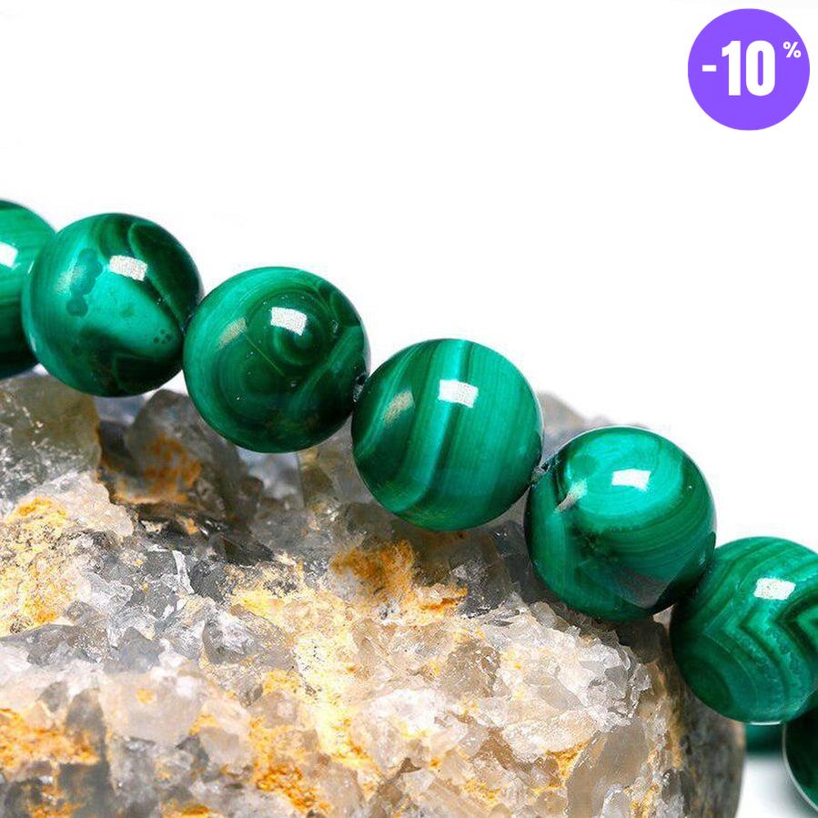Bracelet en malachite « Réduction des Douleurs »