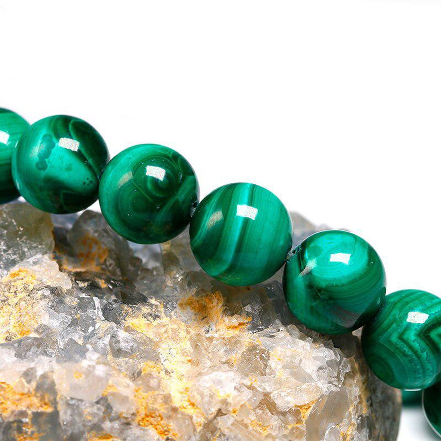 Bracelet en malachite « Réduction des Douleurs »