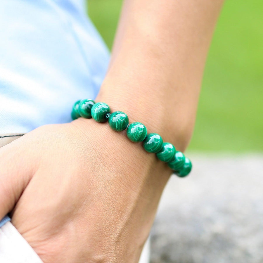 Bracelet en malachite « Réduction des Douleurs »