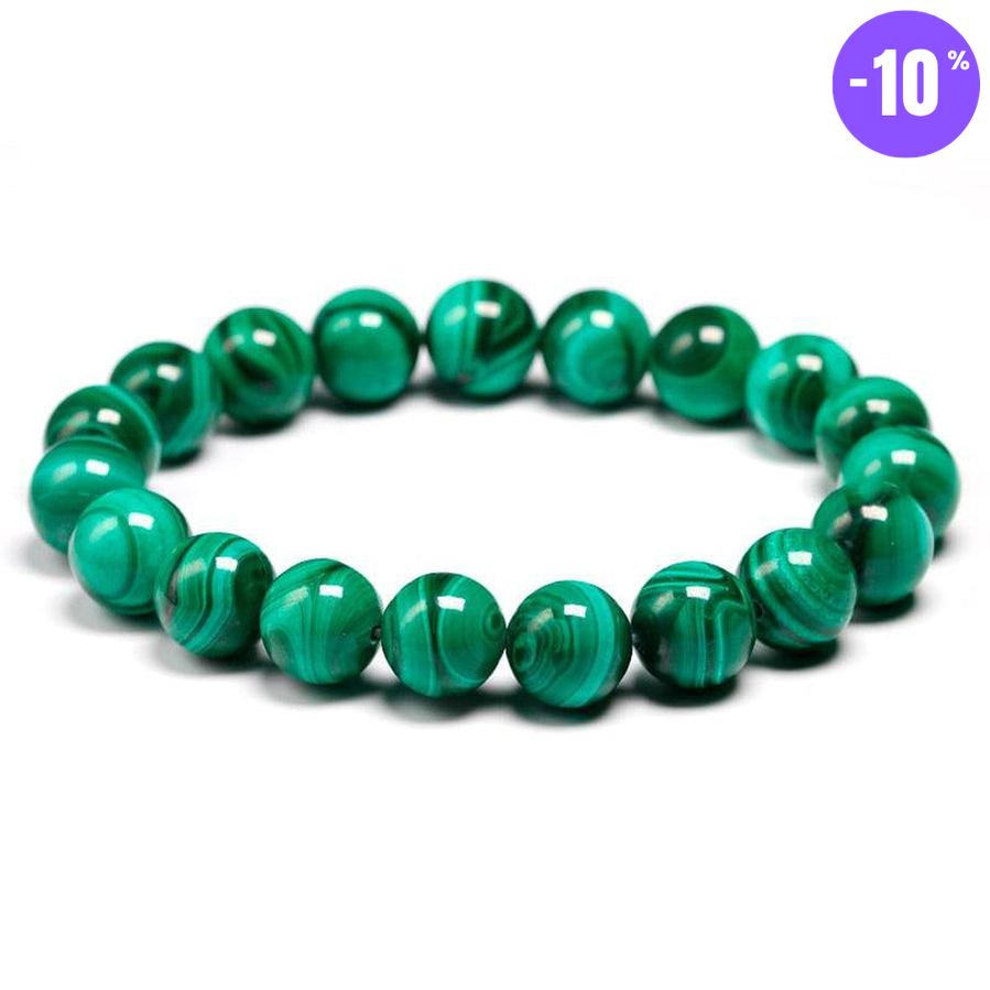 Bracelet en malachite « Réduction des Douleurs »