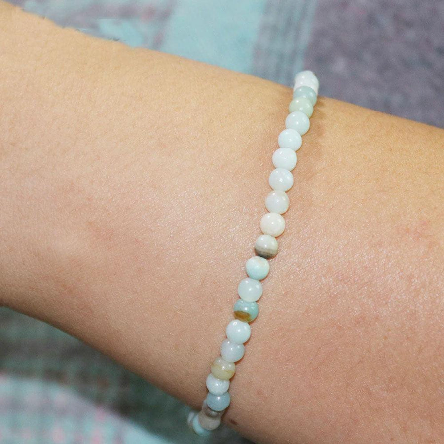 Bracelet en mini pierres d’Amazonite