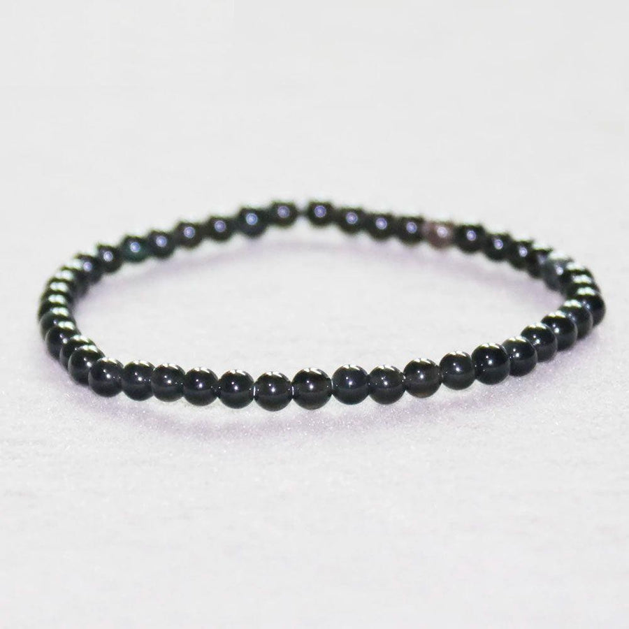 Bracelet en mini pierres de Tourmaline noire