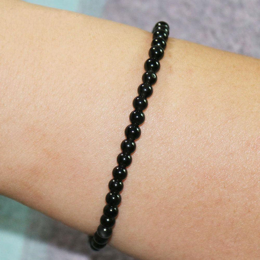 Bracelet en mini pierres de Tourmaline noire