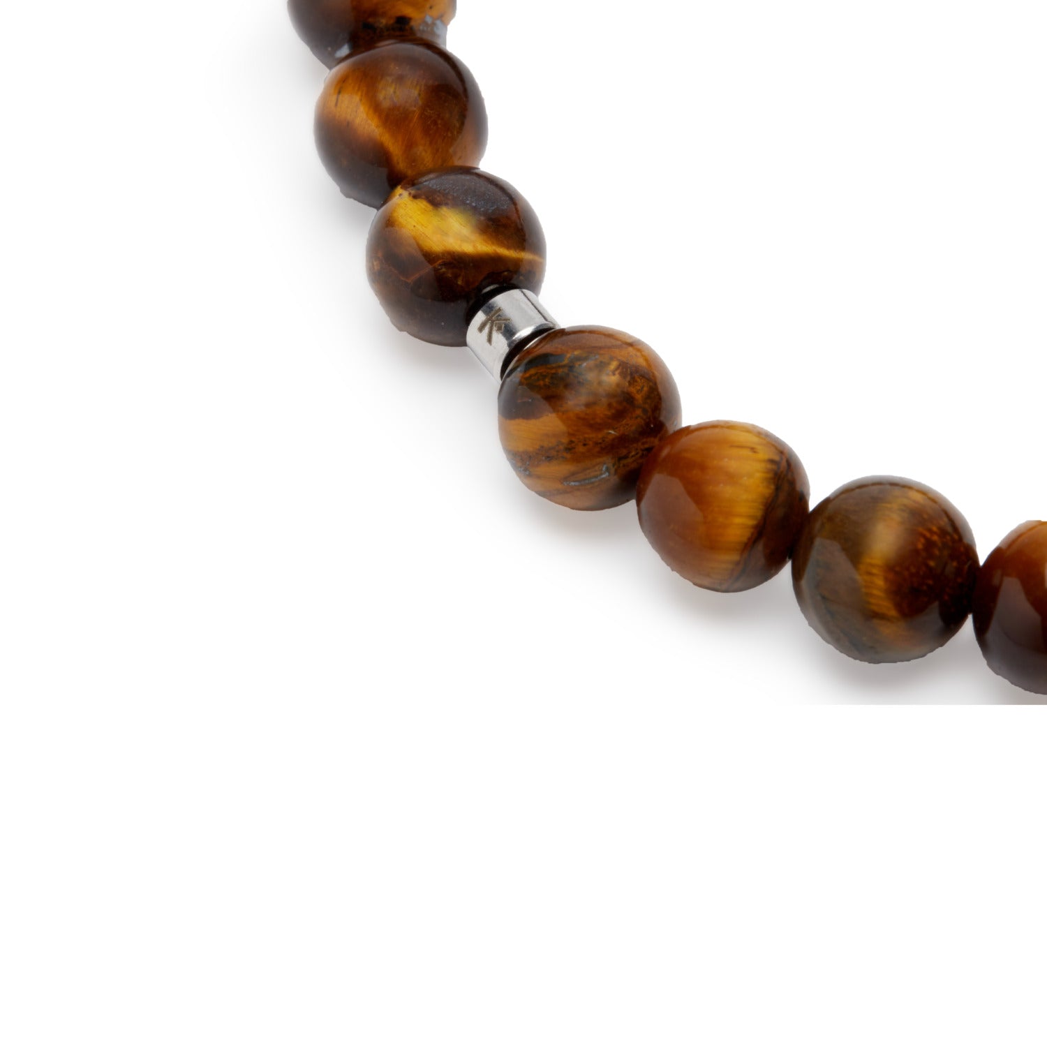 Bracelet en Oeil de Tigre "OM"