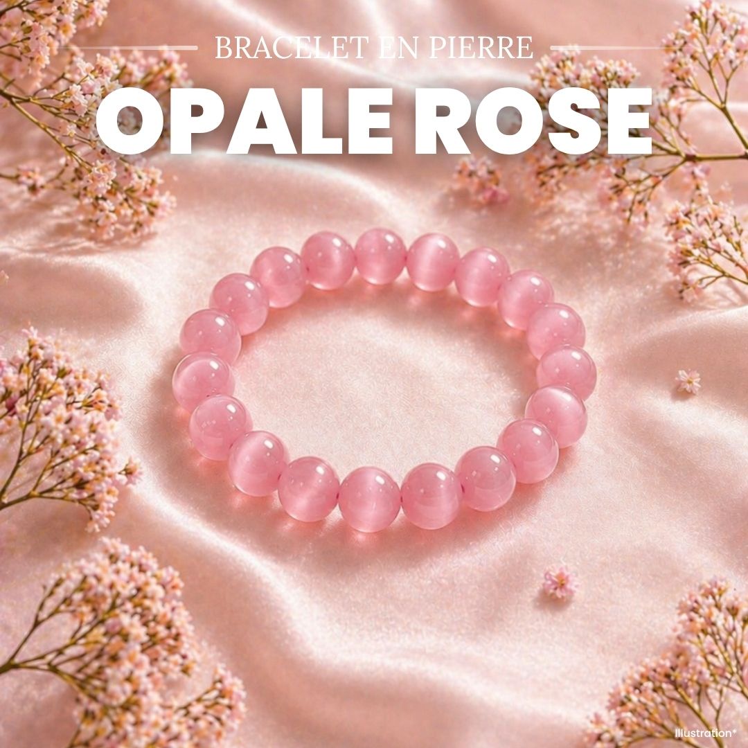 Bracelet en Opale Rose des Andes