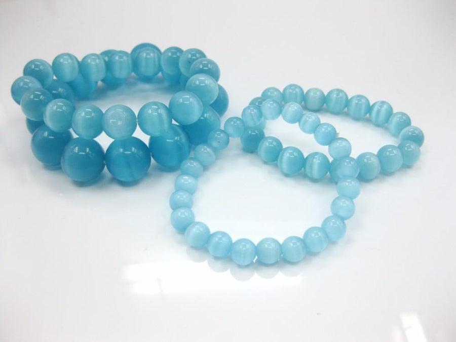 Bracelet en perles d’Opalite bleue