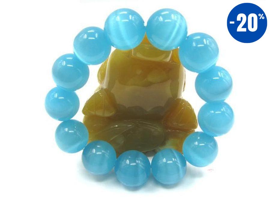 Bracelet en perles d’Opalite bleue