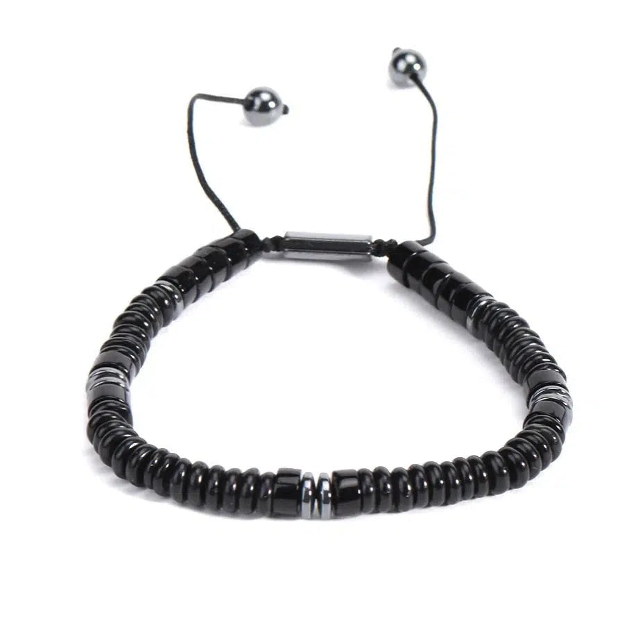 Bracelet en pierres avec hématites pour hommes ou femmes