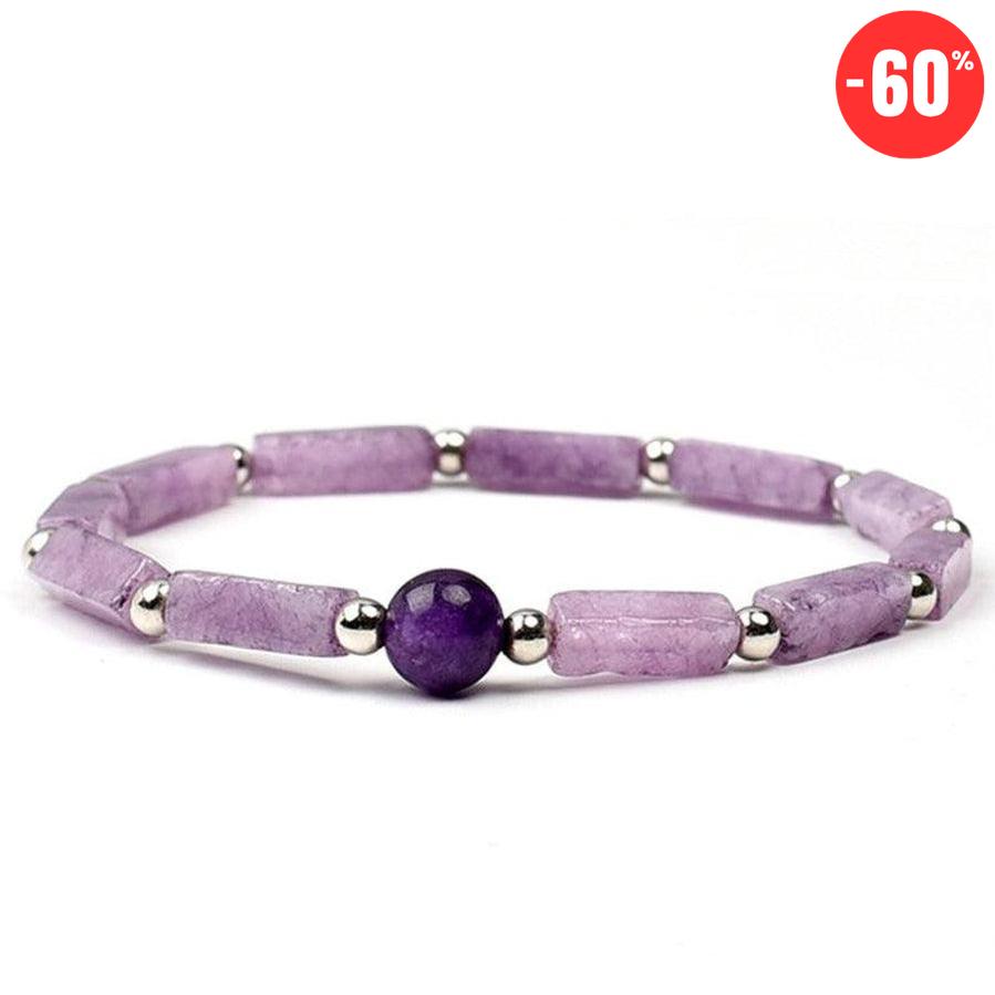Bracelet en pierres d’Améthyste